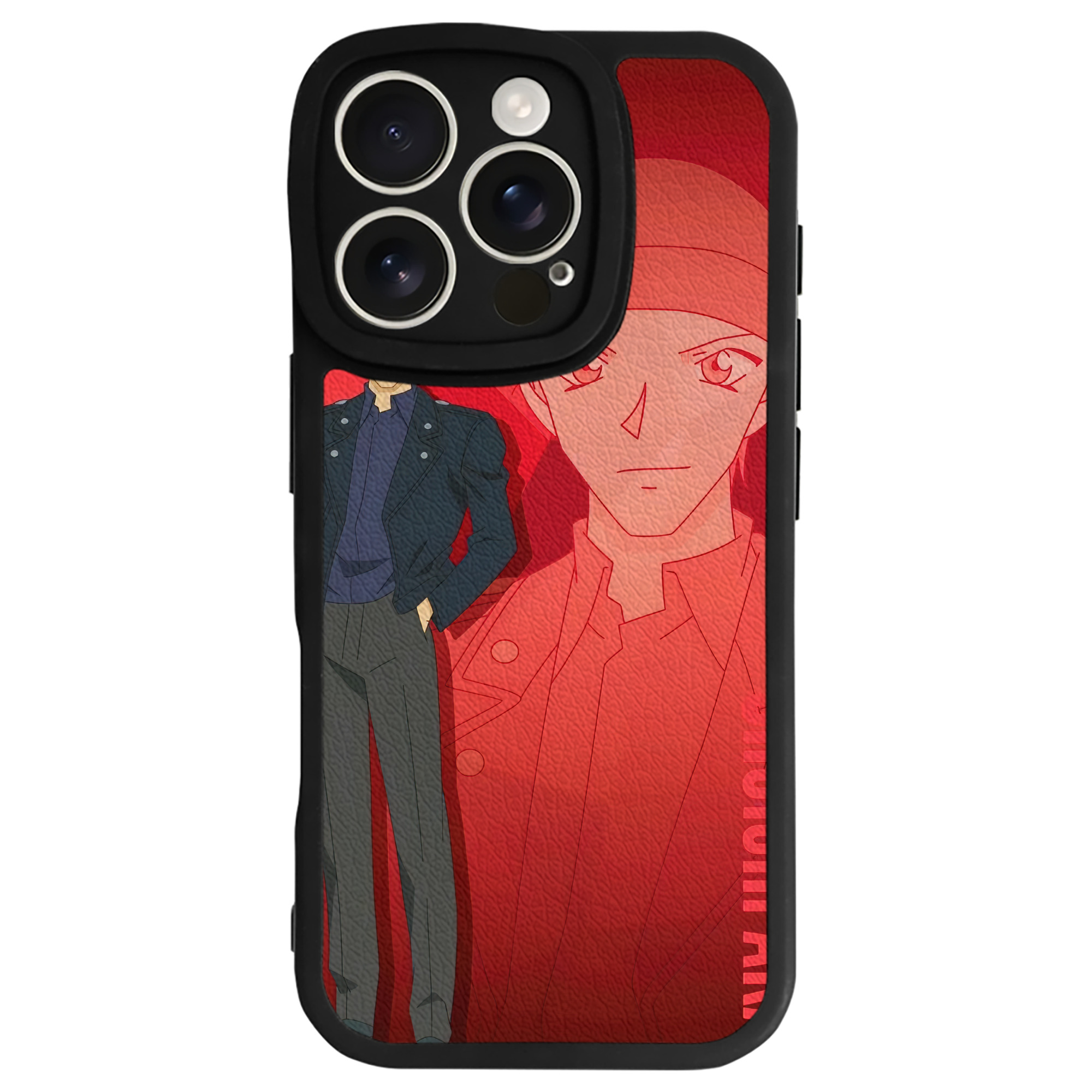 （画像用） 名探偵コナン Detective Conan 【iPhone 16シリーズ対応】シリコンスマホケース（レザー調） 材質：シリコン